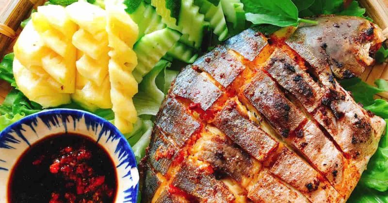 Cá chim nướng muối ớt