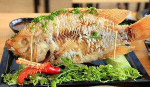 Cá diêu hồng chiên giòn